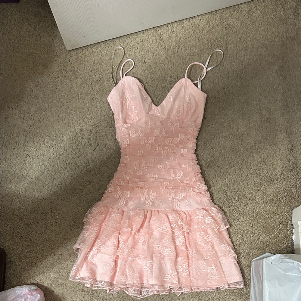 Windsor Pink Lace Dress